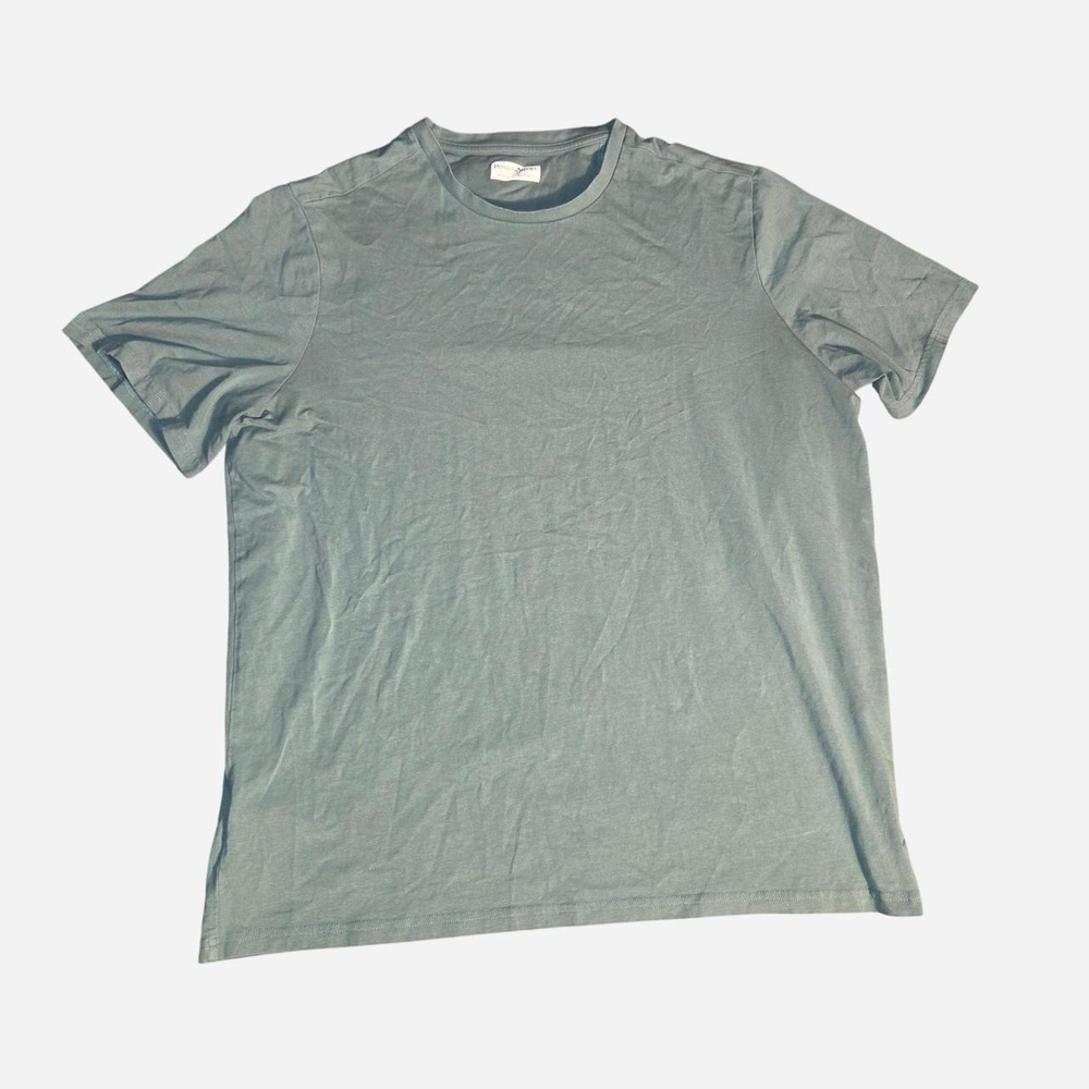 Penguin Sport Mens XL Sage Green Blue Short Sleeve Crew Neck T-Shirt Tee